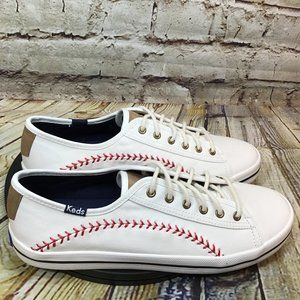 keds leather baseball sneakers